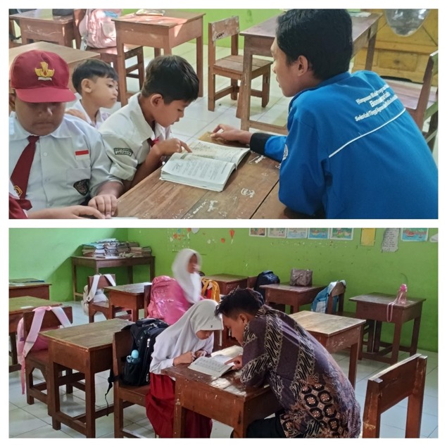 Mengajar BTQ di SDN 1 Cangkring, Mahasiswa KPM 6 STAIMAS Wonogiri Kelompok 1 Gunakan Metode Iqra'