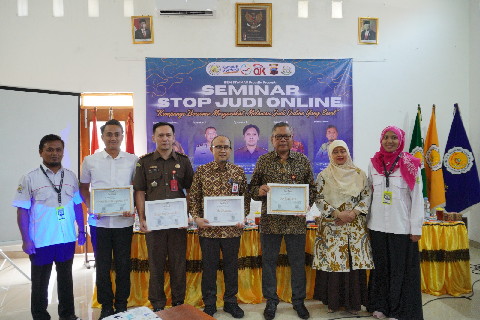 BEM STAIMAS Selenggarakan Seminar Stop Judol, Ikhtiar Kampanye Bersama Masyarakat untuk Melawan Judi Online
